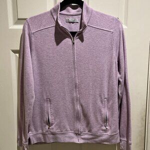 Women's Peter Millar M purple zip-up fleece